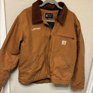 Carhartt Brown Flannel Lined Jacket